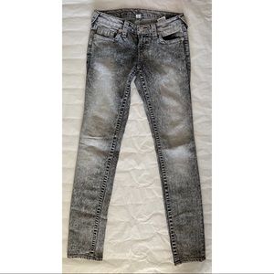 True Religion Women’s Grey Skinny Jeans size 26